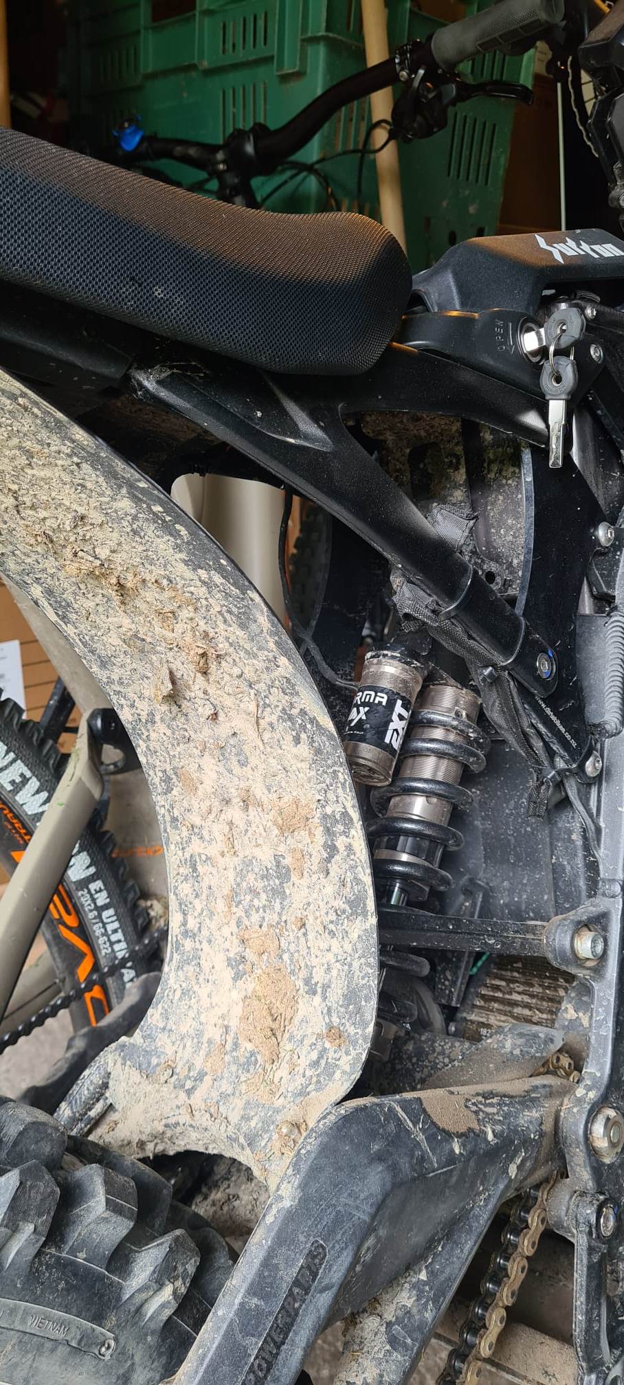 Dirt eBikes NZ Surron strong flexible ppe shock assembly cover