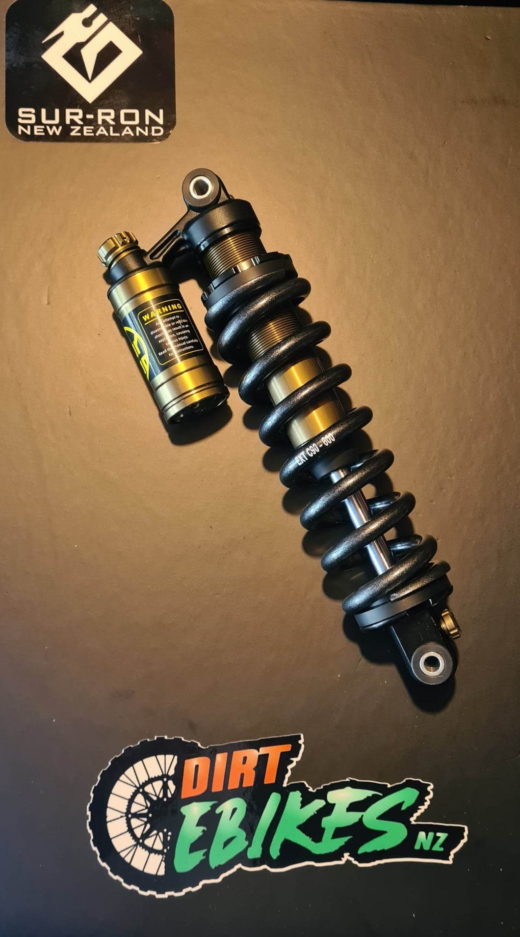 Upgraged Surron new rear shock with EXT 550lb spring